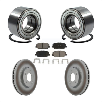 Kit de Rotor et plaquettes de frein à disque revêtu de roulement de roue avant, pour Kia Forte Forte5 Kou