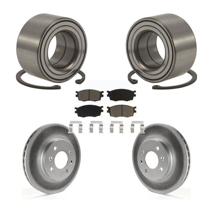 Kit de Rotor et de plaquettes de frein revêtus de roulement de roue avant, pour Hyundai Accent Kia Rio Rio