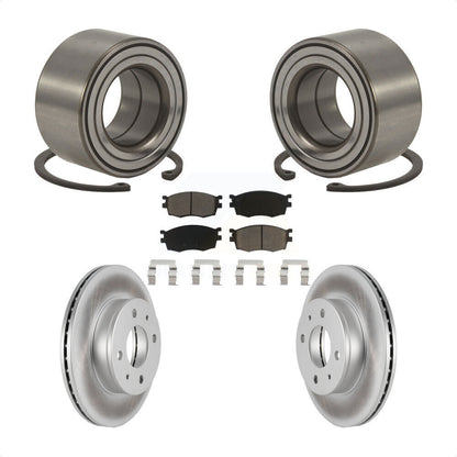 Kit de plaquettes de Rotor de frein enduit de roulement de roue avant, pour Hyundai Accent Hatchbac 2006