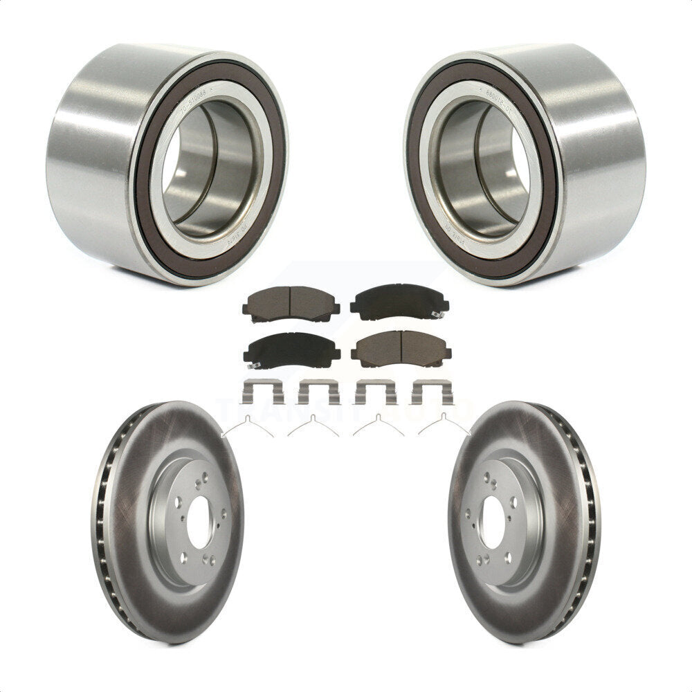 Kit de rotor et de plaquettes de frein avec roulement de roue avant, pour Honda Ridgelin 2006 – 2014