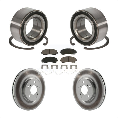 Kit de rotors et plaquettes de frein à disque revêtus de roulement de roue avant pour Acura T 2009 – 2014
