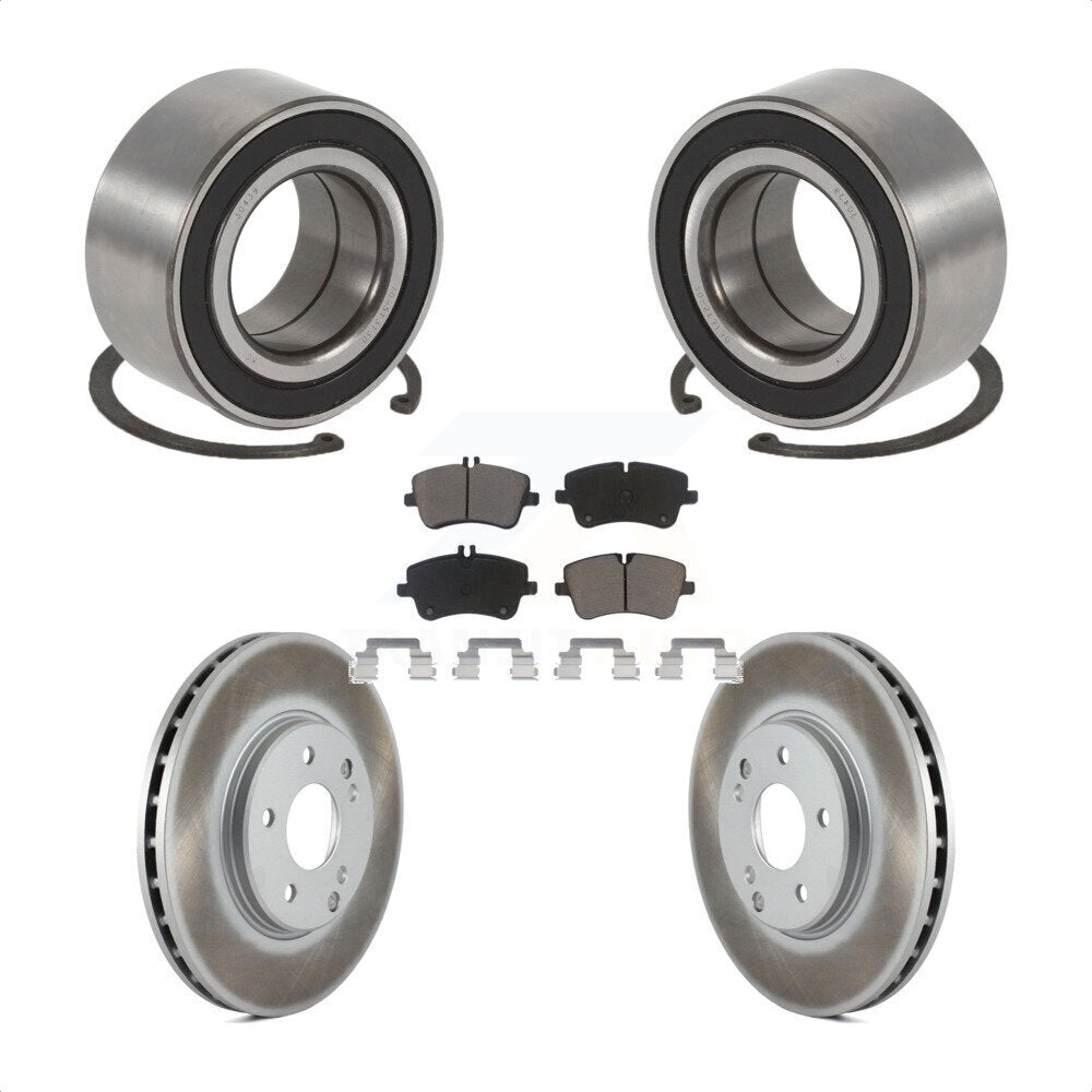 Kit de plaquettes de Rotor de frein enduites de roulement de roue avant, pour Mercedes-Benz C280 C240 C32