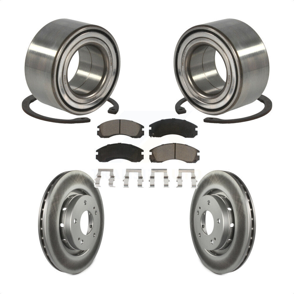 Kit de Rotor et de plaquettes de frein enduits de roulement de roue avant, pour Mitsubishi Outlander PHE