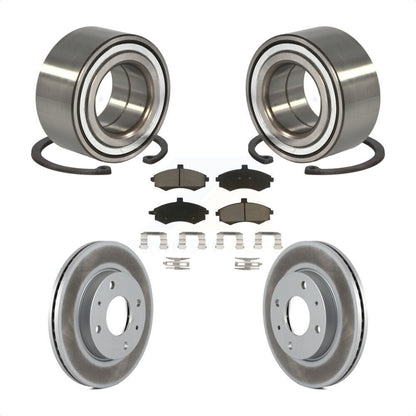 Kit de rotors et plaquettes de frein à disque enduits de roulement de roue avant pour Hyundai Elantra