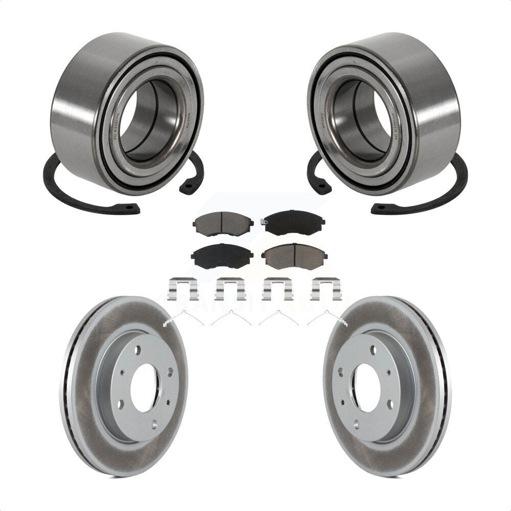 Kit de Rotor et de plaquettes de frein enduits de roulement de roue avant, pour Hyundai Sonata Kia Optim