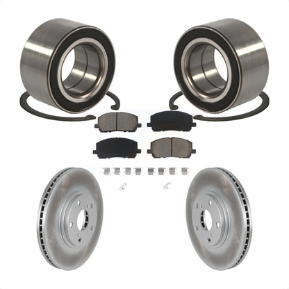 Kit de rotors et plaquettes de frein à disque enduits de roulement de roue avant pour Toyota Highlander