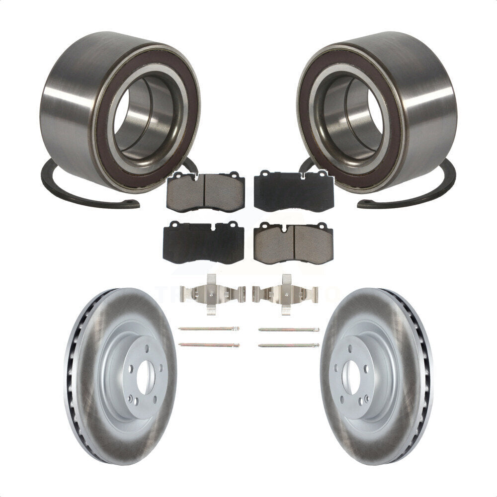 Kit de plaquettes de Rotor de frein enduit de roulement de roue avant, pour Mercedes-Benz S550 CL550 S35