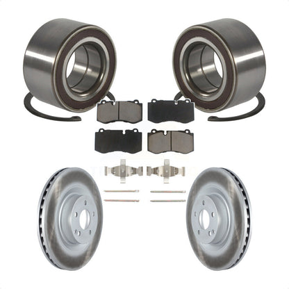 Kit de plaquettes de Rotor de frein enduit de roulement de roue avant, pour Mercedes-Benz S550 CL550 S35