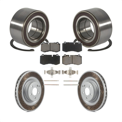 Kit de plaquettes de Rotor de frein enduit de roulement de roue avant, pour Mercedes-Benz S550 CL550 S35
