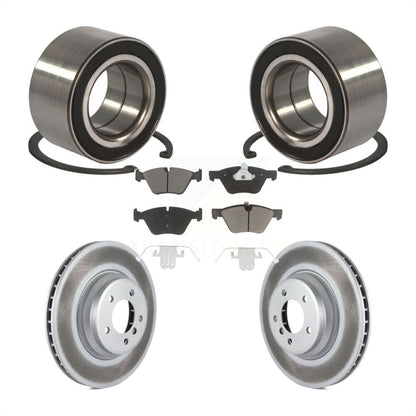 Kit de rotors et plaquettes de frein à disque enduits de roulement de roue avant pour BMW 335xi 2007