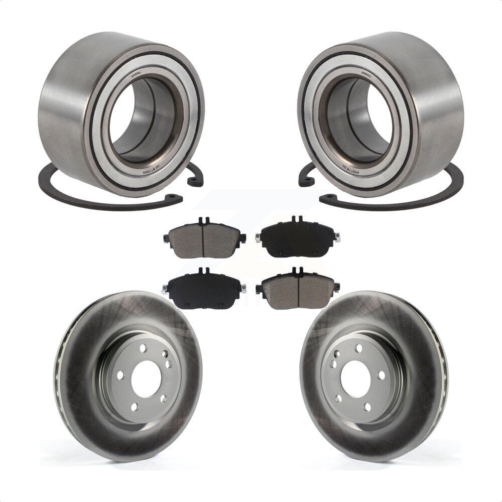 Kit de plaquettes de Rotor de frein enduit de roulement de roue avant, pour Mercedes-Benz GLA250 CLA250