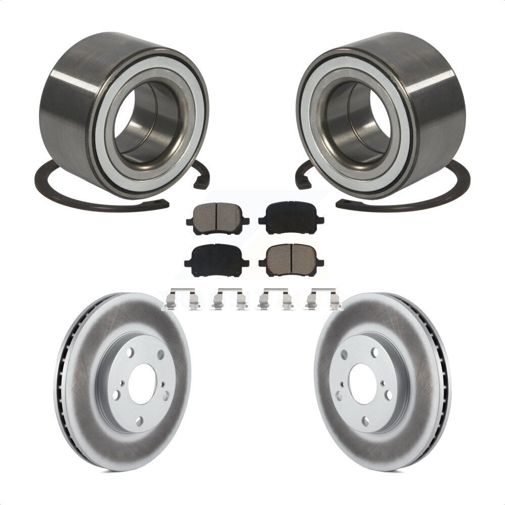 Kit de Rotor et plaquettes de frein revêtus de roulement de roue avant, pour Toyota Camry Solara Avalo