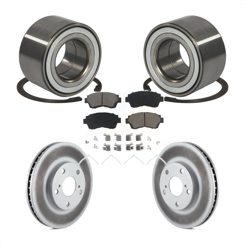 Kit de Rotor et plaquettes de frein revêtus de roulement de roue avant, pour Toyota Camry Sienna Avalo
