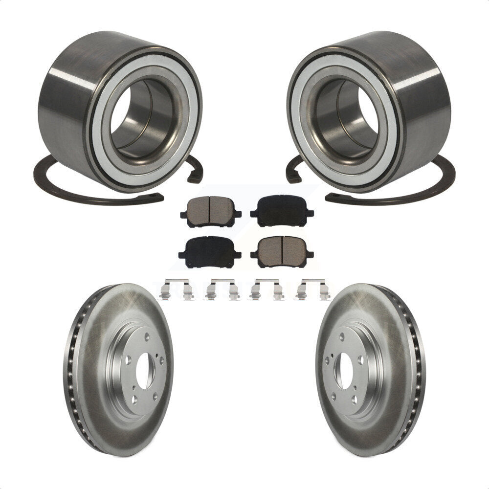 Kit de rotor et plaquettes de frein à disque revêtus de roulement de roue avant pour Lexus RX30 1999 – 2001