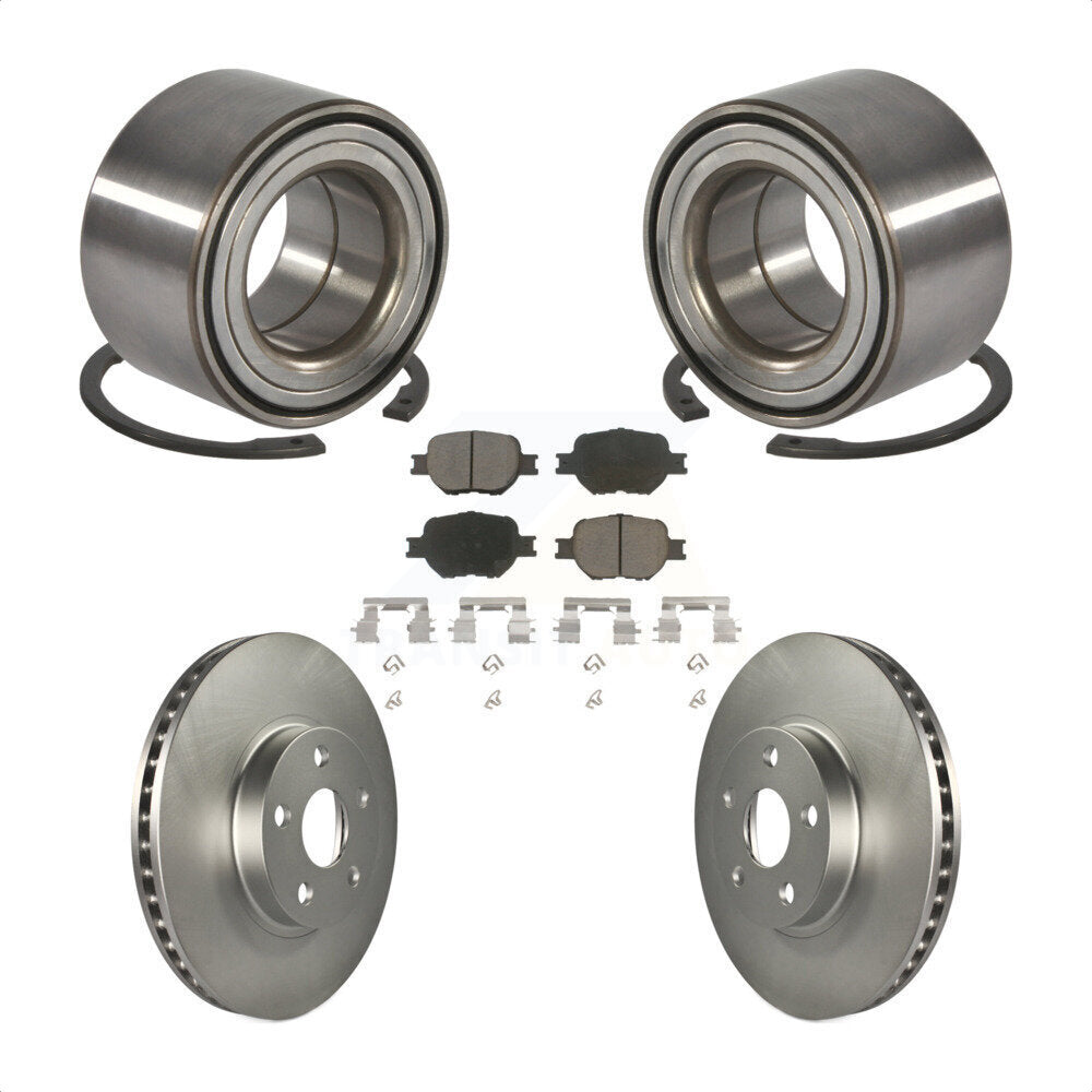 Kit de Rotor et de plaquettes de frein à disque revêtu de roulement de roue avant, pour Toyota Celica Scion t
