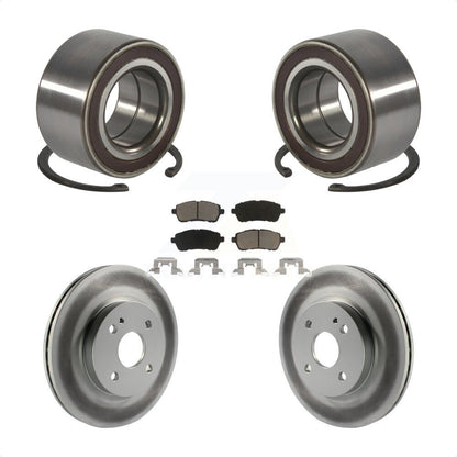 Kit de rotors et plaquettes de frein à disque revêtus de roulement de roue avant pour Mazda 2 2011 – 2014