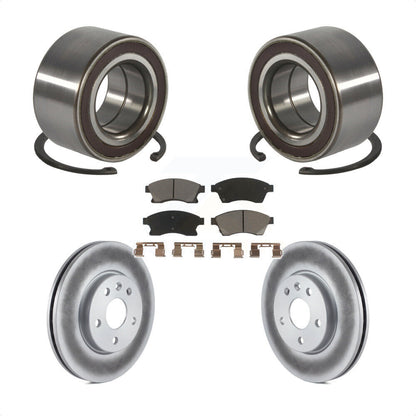 Kit de rotors et plaquettes de frein à disque enduits de roulement de roue avant pour Chevrolet Sonic