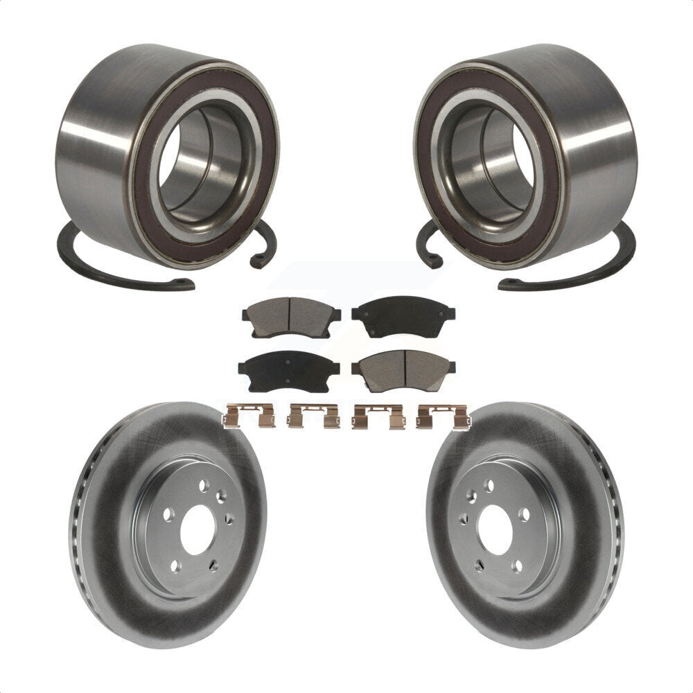 Kit de plaquettes de Rotor de frein revêtues de roulement de roue avant, pour Chevrolet Sonic R 2013 – 2014