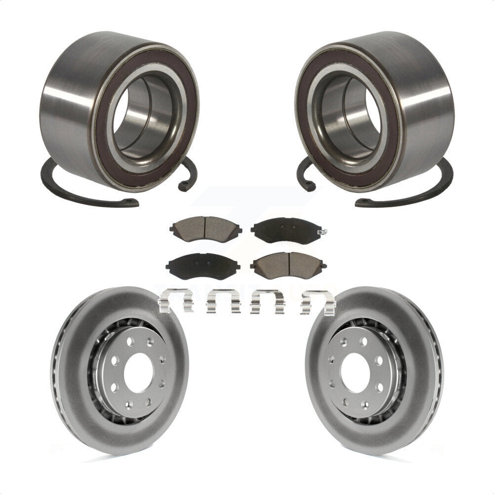 Kit de plaquettes de rotor de frein revêtues de roulement de roue avant, pour Chevrolet Spark E 2014 – 2016