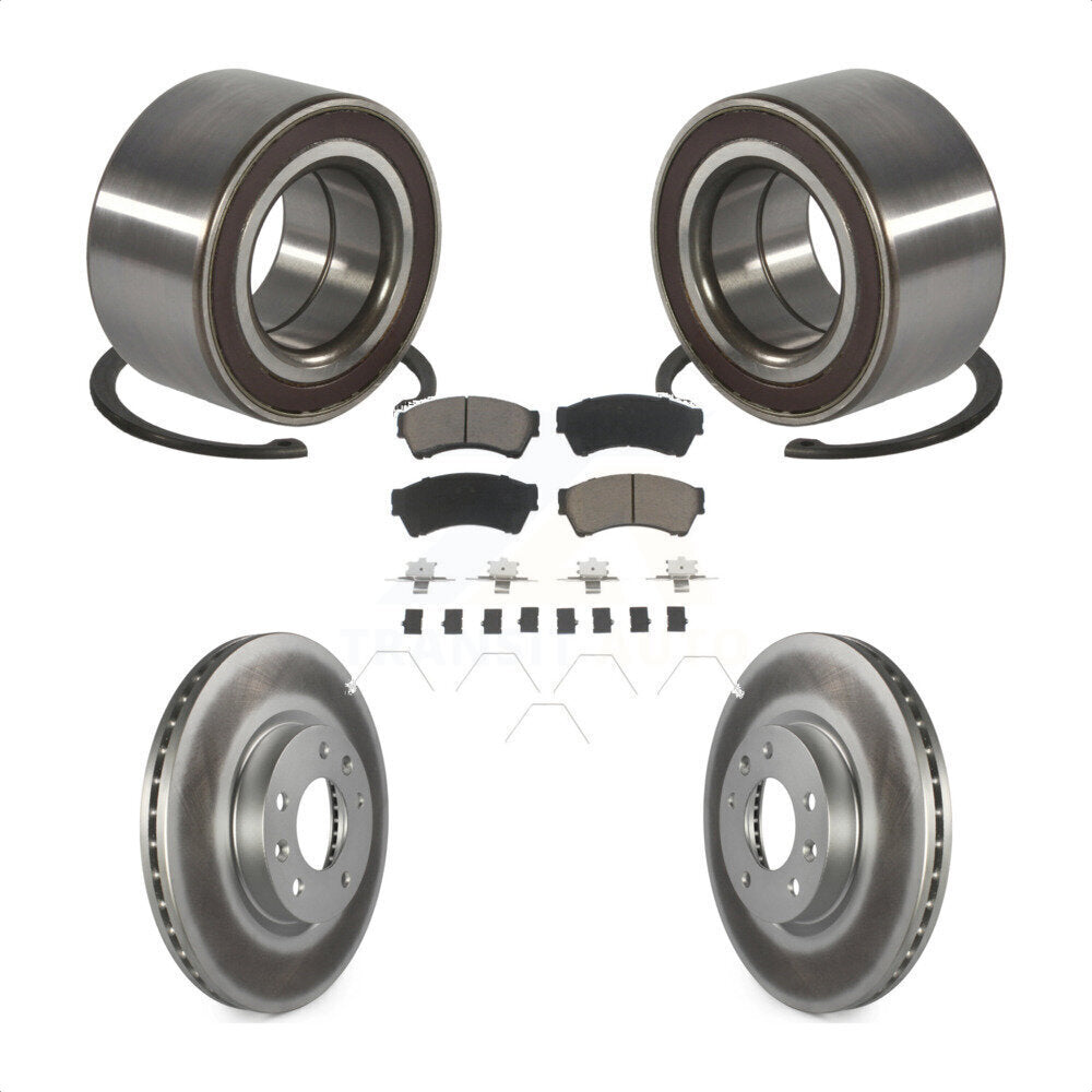 Kit de rotor et de plaquettes de frein à disque avec roulement de roue avant, pour Mazda 6 2009 2.5 – 2013