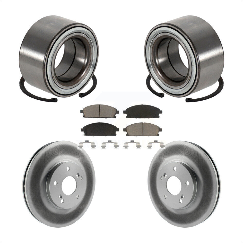 Kit de rotor et plaquettes de frein à disque revêtus de roulement de roue avant pour Acura MD 2003 – 2006