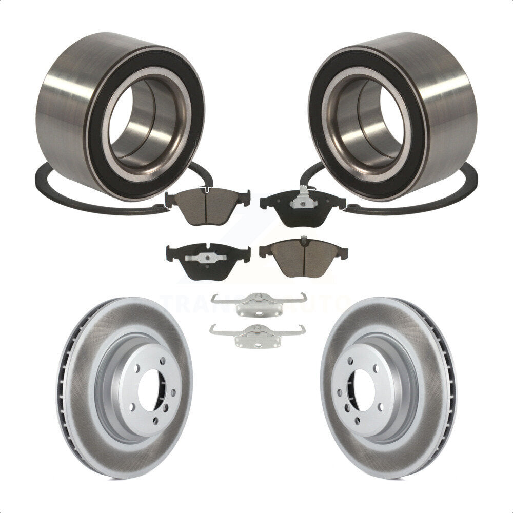 Kit de Rotor et plaquettes de frein à disque revêtus de roulement de roue avant, pour BMW 335i xDrive 335x