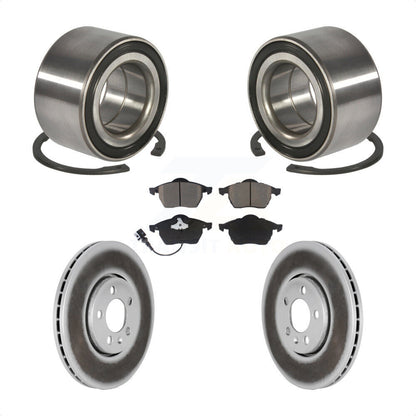 Kit de plaquettes de Rotor de frein enduites de roulement de roue avant, pour Volkswagen Jetta Golf Beetl