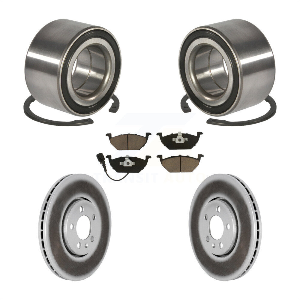 Kit de plaquettes de Rotor de frein, manteau de roulement de roue avant pour Volkswagen Golf 2000 2001 2.0