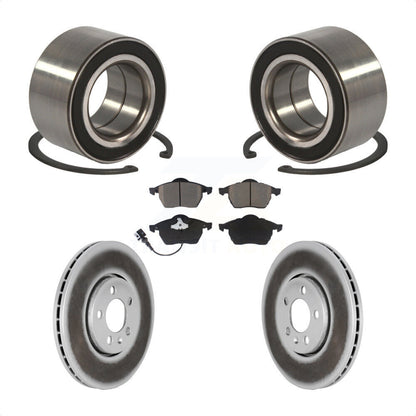 Kit de rotor et de plaquettes de frein enduits de roulement de roue avant pour Volkswagen Golf 2.8 1999