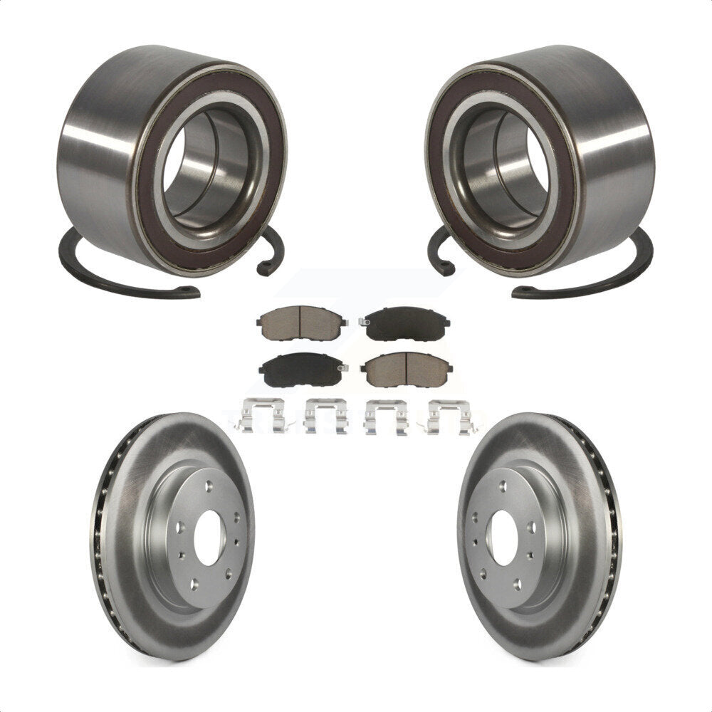 Kit de Rotor et de plaquettes de frein à disque enduit de roulement de roue avant pour Suzuki SX4 Crossove