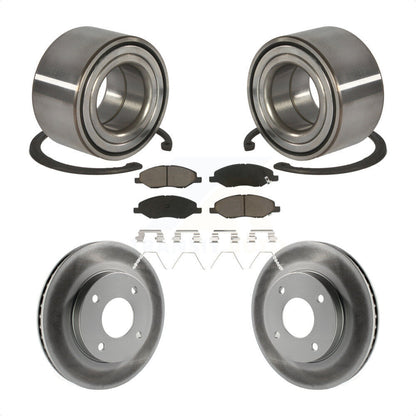 Kit de rotor et de plaquettes de frein revêtus de roulement de roue avant, pour Nissan Versa 2010 2011 1.6