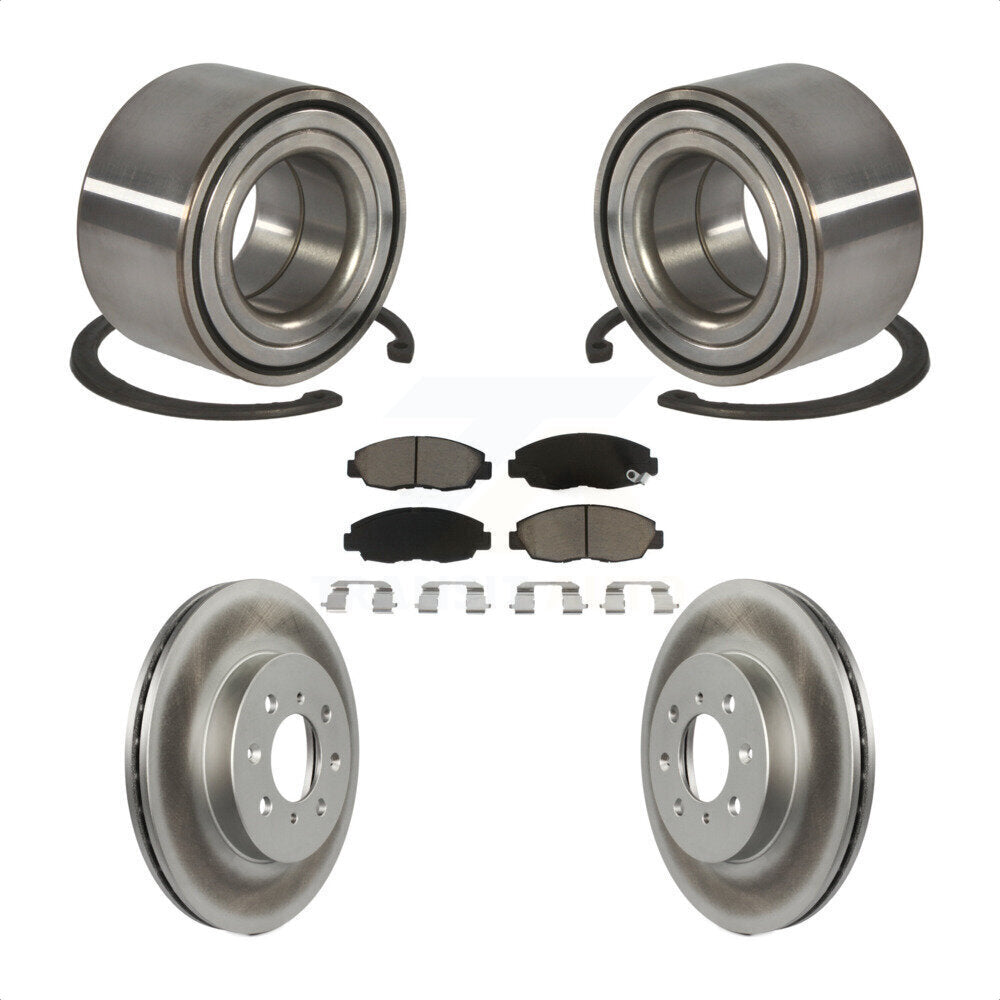 Kit de Rotor et de plaquettes de frein à disque revêtu de roulement de roue avant, pour Honda Civic Acura E