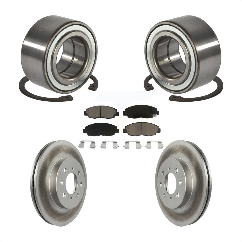 Kit de Rotor et de plaquettes de frein à disque revêtu de roulement de roue avant, pour Honda Civic Acura E