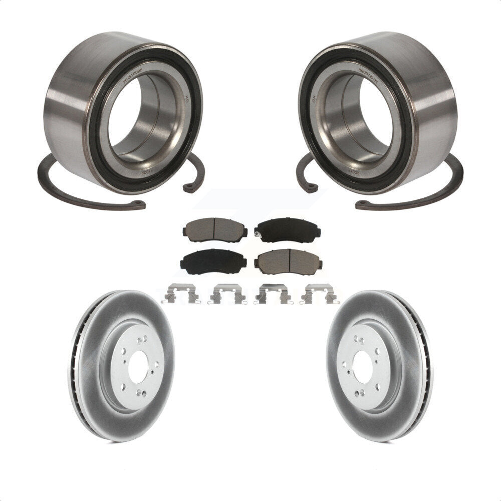 Kit de Rotor et de plaquettes de frein à disque revêtu de roulement de roue avant, pour Honda Accord Crosstou