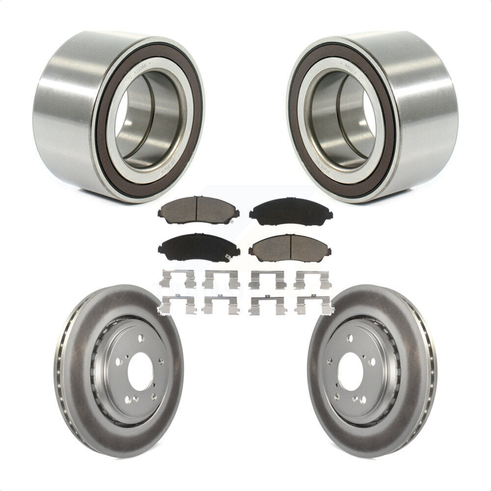 Kit de rotor et de plaquettes de frein avec roulement de roue avant, pour Honda Ridgelin 2017 – 2019