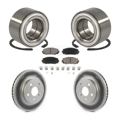 Kit de plaquettes de Rotor de frein à disque revêtu de roulement de roue avant, pour Toyota Prius Prime AWD-