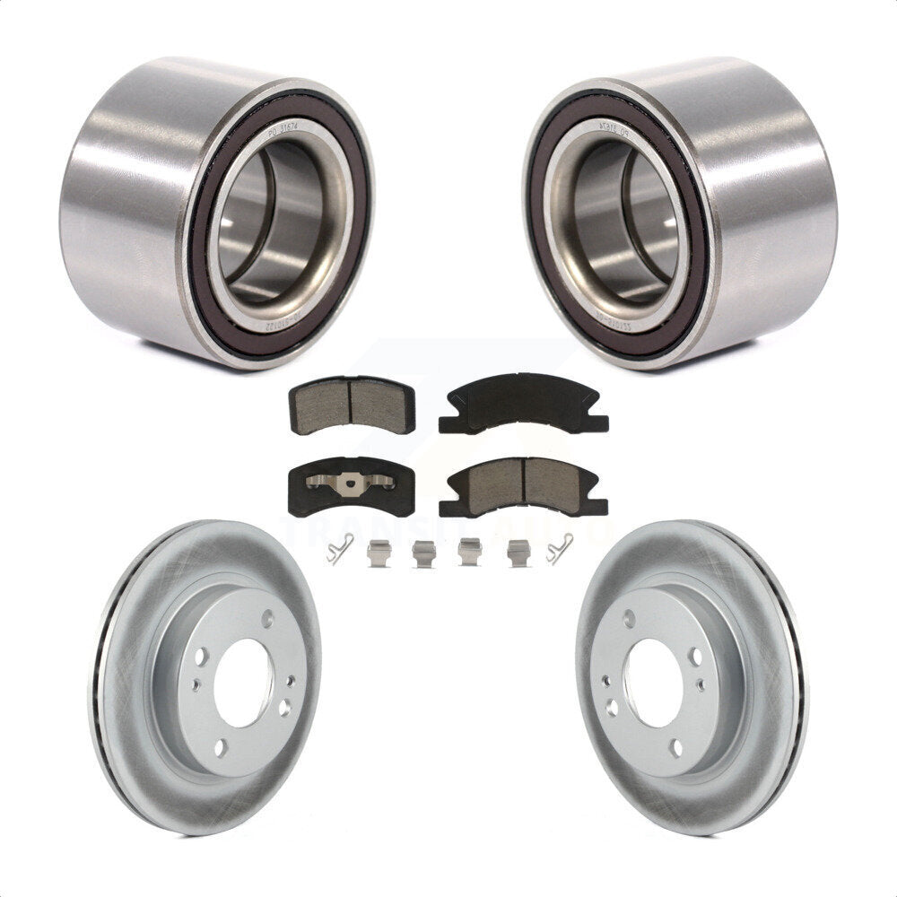 Kit de rotor et de plaquettes de frein avec roulement de roue avant, pour Mitsubishi Mirag 2014 – 2015