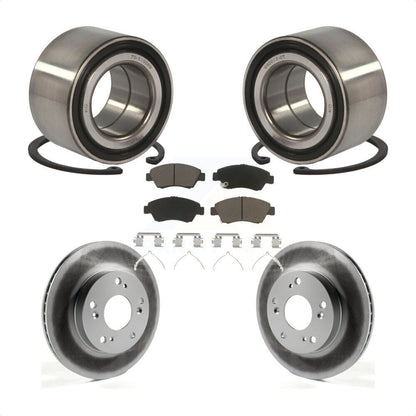 Kit de Rotor et plaquettes de frein à disque revêtu de roulement de roue avant, pour Honda Civic Acura IL