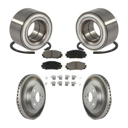 Kit de plaquettes de Rotor de frein enduit de roulement de roue avant, pour Toyota Yaris Prius C Scion i