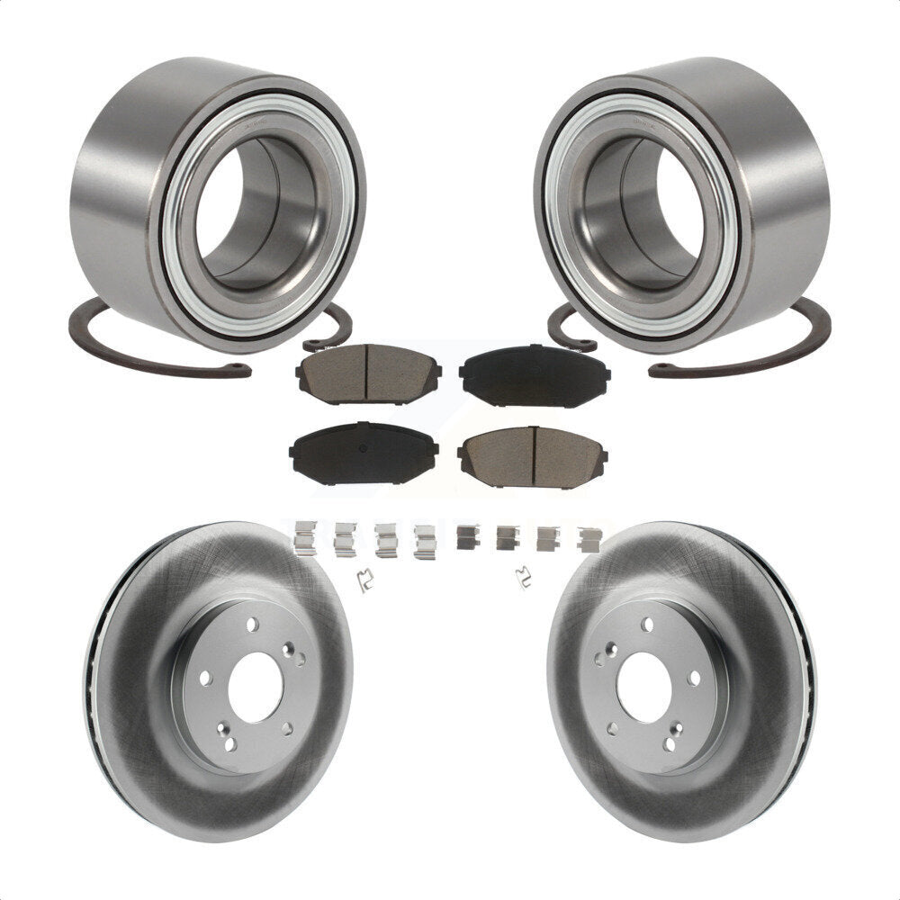Kit de plaquettes de Rotor de frein à disque enduit de roulement de roue avant pour Honda Odysse 1999 – 2004