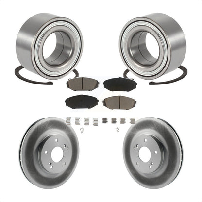 Kit de rotor et plaquettes de frein à disque revêtus de roulement de roue avant pour Acura MD 2001 – 2002