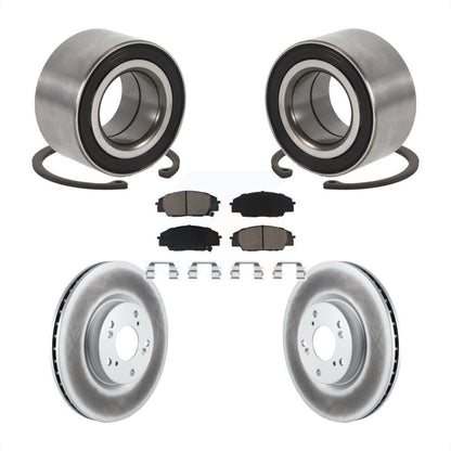 Kit de Rotor et plaquettes de frein à disque revêtu de roulement de roue avant, pour Honda Civic Acura CS