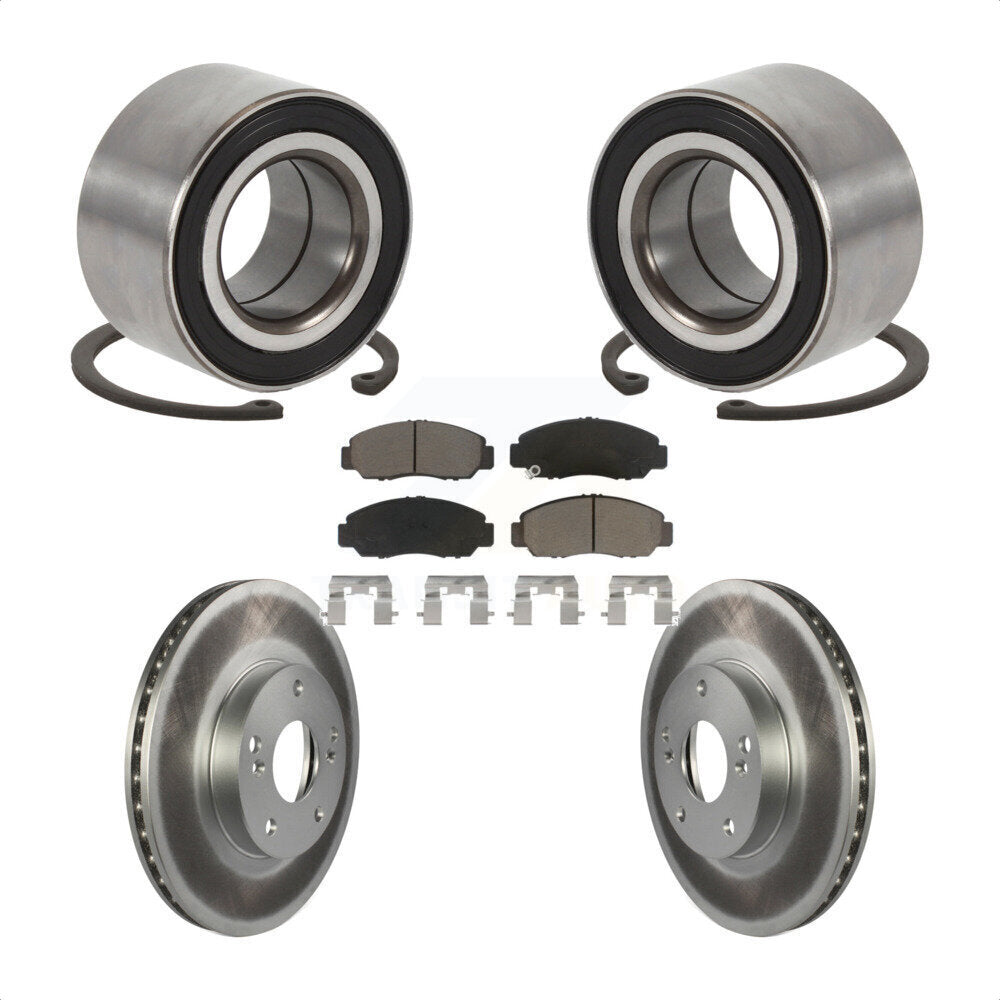 Kit de Rotor et de plaquettes de frein à disque revêtu de roulement de roue avant, pour Honda Accord Acura CS