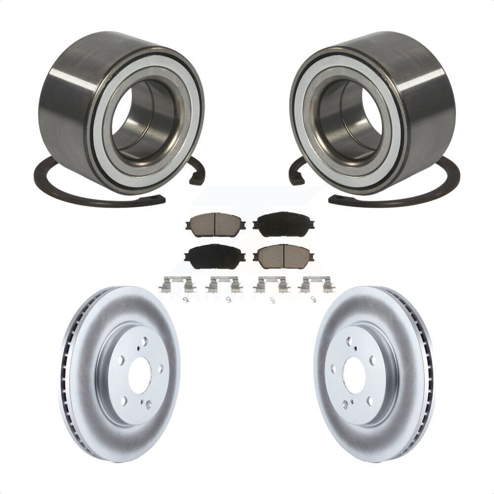 Kit de Rotor et plaquettes de frein à disque revêtus de roulement de roue avant, pour Lexus ES30 2002 – 2003