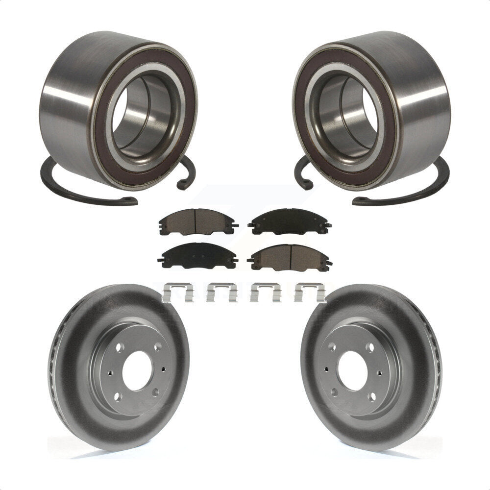 Kit de Rotor et de plaquettes de frein à disque enduit de roulement de roue avant pour Ford Focu 2008 – 2011