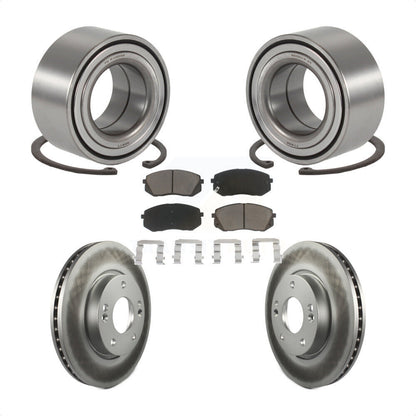 Kit de Rotor et plaquettes de frein à disque revêtus de roulement de roue avant, pour Kia Rond 2010 – 2012