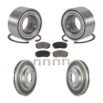 Kit de Rotor et plaquettes de frein à disque revêtus de roulement de roue avant, pour Kia Rond 2007 – 2009