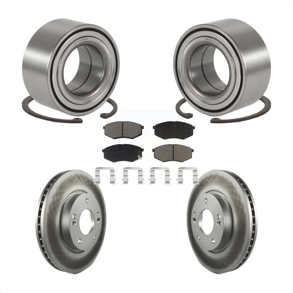 Kit de plaquettes de Rotor de frein, manteau de roulement de roue avant, pour Hyundai Tucson Kia Sportage FW