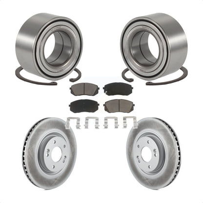 Kit de Rotor et plaquettes de frein revêtus de roulement de roue avant, pour Hyundai Tucson Kia Cadenz