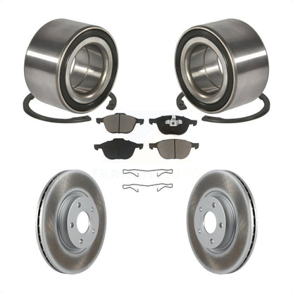 Kit de rotors et plaquettes de frein à disque enduits de roulement de roue avant pour Ford Escape C-Max